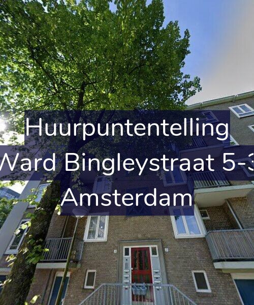 Foto gevel Huurpuntentelling voor Ward Bingleystraat 5-3, Amsterdam