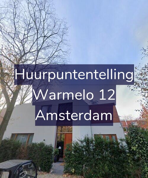 Foto gevel Huurpuntentelling voor Warmelo 12, Amsterdam