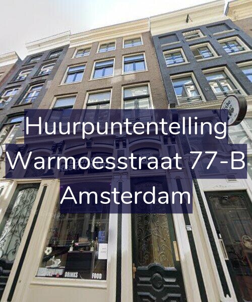 Foto gevel Huurpuntentelling voor Warmoesstraat 77-B, Amsterdam