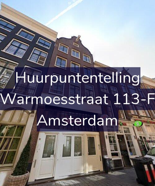 Foto gevel Huurpuntentelling voor Warmoesstraat 113-F, Amsterdam