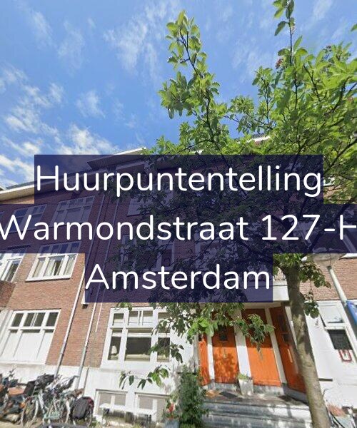 Foto gevel Huurpuntentelling voor Warmondstraat 127-H, Amsterdam
