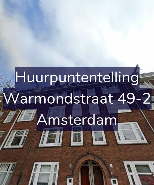 Foto gevel Huurpuntentelling voor Warmondstraat 49-2, Amsterdam