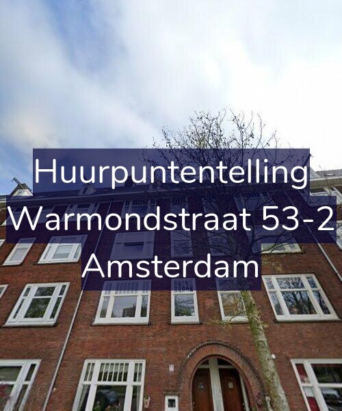 Foto gevel Huurpuntentelling voor Warmondstraat 53-2, Amsterdam