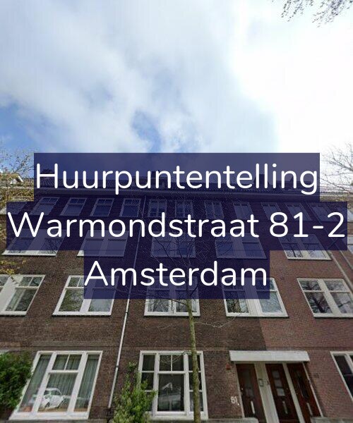 Foto gevel Huurpuntentelling voor Warmondstraat 81-2, Amsterdam