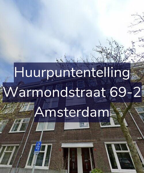 Foto gevel Huurpuntentelling voor Warmondstraat 69-2, Amsterdam