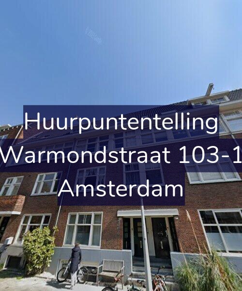 Foto gevel Huurpuntentelling voor Warmondstraat 103-1, Amsterdam