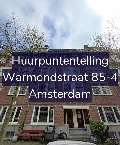 Foto gevel Huurpuntentelling voor Warmondstraat 85-4, Amsterdam