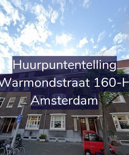 Foto gevel Huurpuntentelling voor Warmondstraat 160-H, Amsterdam