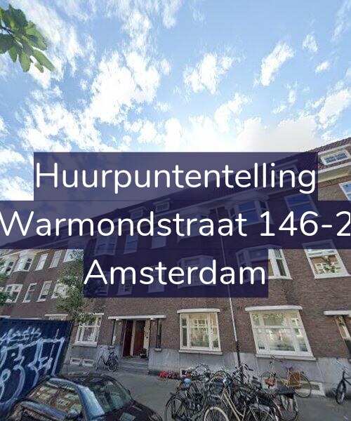 Foto gevel Huurpuntentelling voor Warmondstraat 146-2, Amsterdam