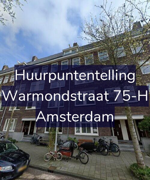 Foto gevel Huurpuntentelling voor Warmondstraat 75-H, Amsterdam