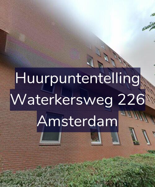 Foto gevel Huurpuntentelling voor Waterkersweg 226, Amsterdam