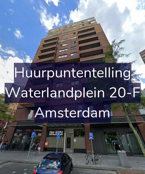 Foto gevel Huurpuntentelling voor Waterlandplein 20-F, Amsterdam