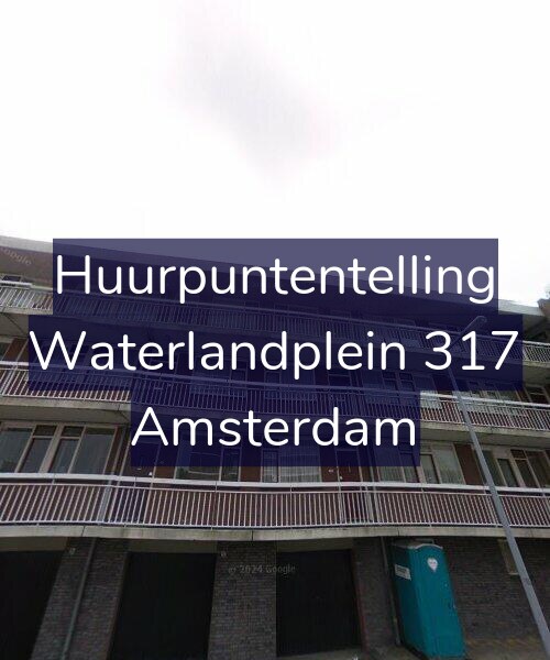 Foto gevel Huurpuntentelling voor Waterlandplein 317, Amsterdam