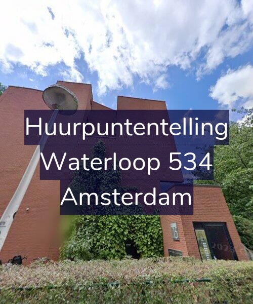 Foto gevel Huurpuntentelling voor Waterloop 534, Amsterdam