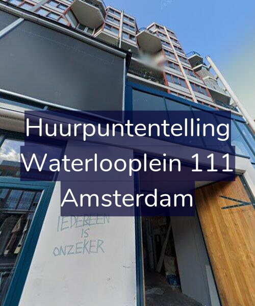 Foto gevel Huurpuntentelling voor Waterlooplein 111, Amsterdam