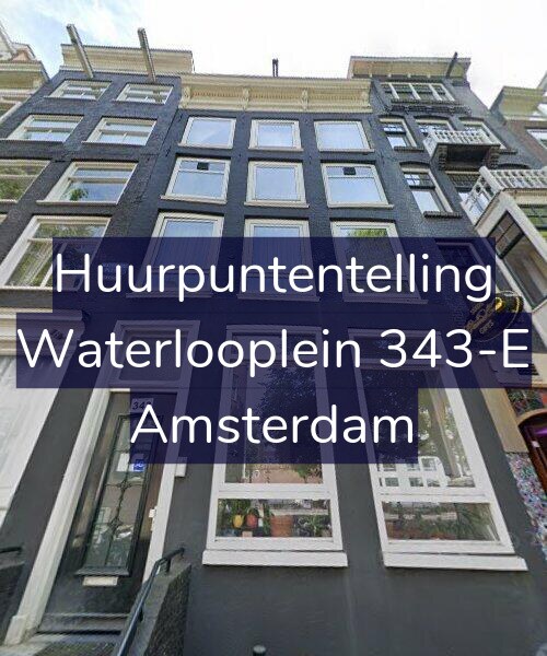 Foto gevel Huurpuntentelling voor Waterlooplein 343-E, Amsterdam