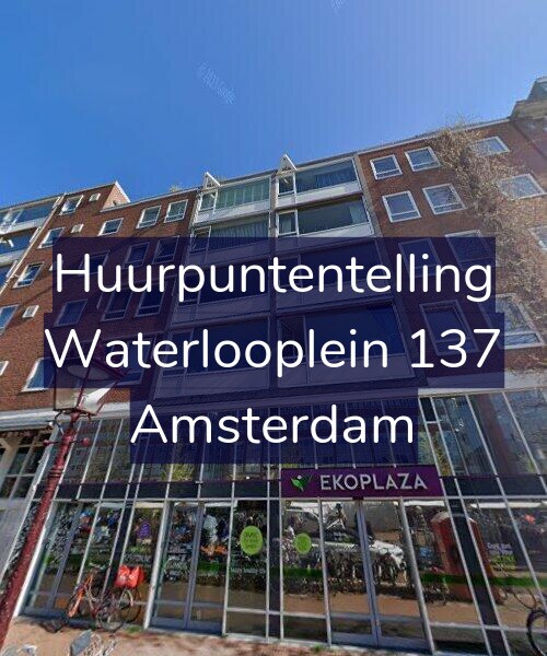 Foto gevel Huurpuntentelling voor Waterlooplein 137, Amsterdam