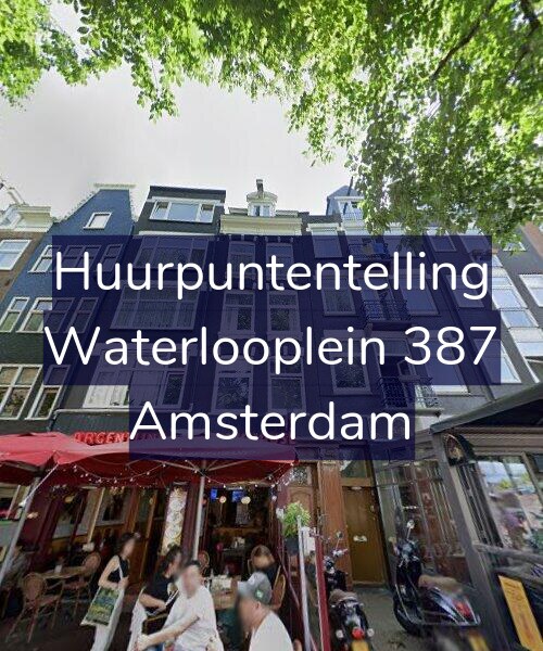 Foto gevel Huurpuntentelling voor Waterlooplein 387, Amsterdam
