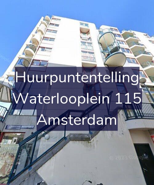 Foto gevel Huurpuntentelling voor Waterlooplein 115, Amsterdam