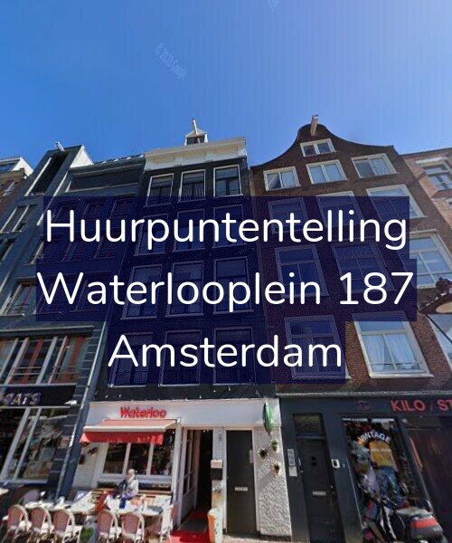 Foto gevel Huurpuntentelling voor Waterlooplein 187, Amsterdam
