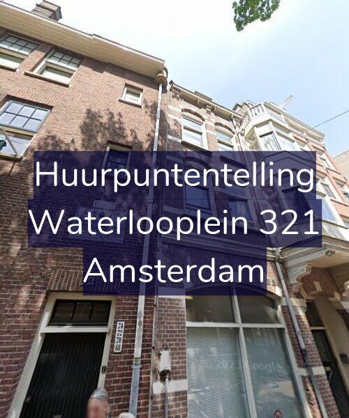 Foto gevel Huurpuntentelling voor Waterlooplein 321, Amsterdam