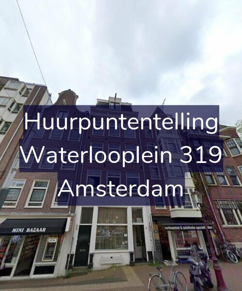 Foto gevel Huurpuntentelling voor Waterlooplein 319, Amsterdam