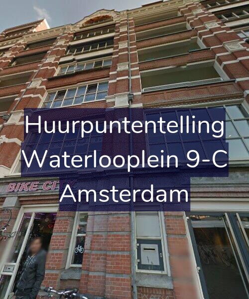 Foto gevel Huurpuntentelling voor Waterlooplein 9-C, Amsterdam