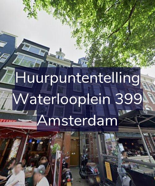 Foto gevel Huurpuntentelling voor Waterlooplein 399, Amsterdam
