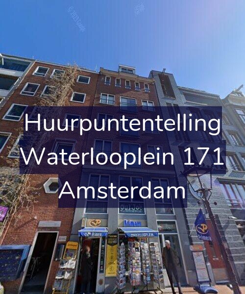 Foto gevel Huurpuntentelling voor Waterlooplein 171, Amsterdam