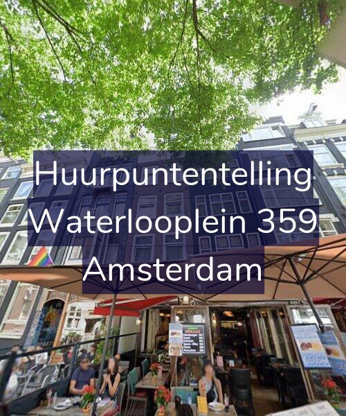 Foto gevel Huurpuntentelling voor Waterlooplein 359, Amsterdam