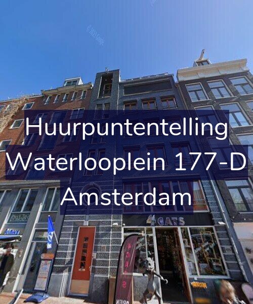 Foto gevel Huurpuntentelling voor Waterlooplein 177-D, Amsterdam