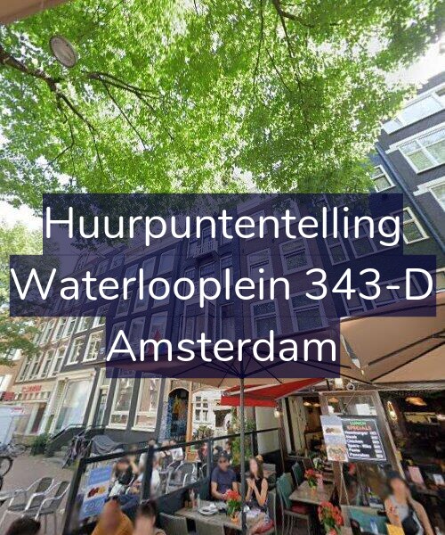 Foto gevel Huurpuntentelling voor Waterlooplein 343-D, Amsterdam