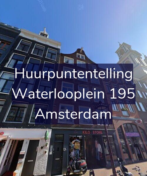 Foto gevel Huurpuntentelling voor Waterlooplein 195, Amsterdam