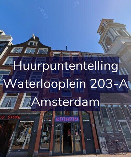 Foto gevel Huurpuntentelling voor Waterlooplein 203-A, Amsterdam