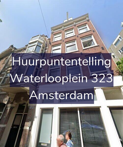 Foto gevel Huurpuntentelling voor Waterlooplein 323, Amsterdam