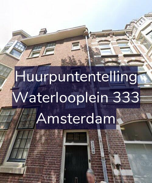 Foto gevel Huurpuntentelling voor Waterlooplein 333, Amsterdam