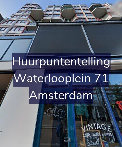 Foto gevel Huurpuntentelling voor Waterlooplein 71, Amsterdam