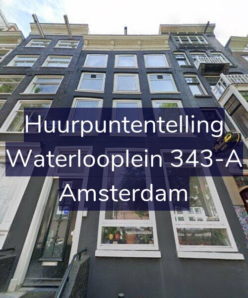 Foto gevel Huurpuntentelling voor Waterlooplein 343-A, Amsterdam