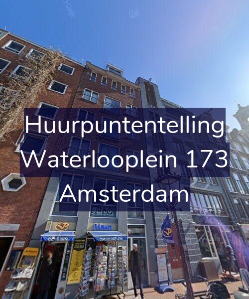 Foto gevel Huurpuntentelling voor Waterlooplein 173, Amsterdam