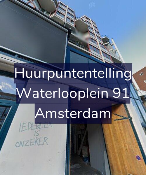 Foto gevel Huurpuntentelling voor Waterlooplein 91, Amsterdam