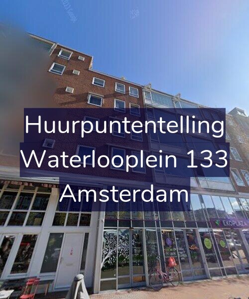Foto gevel Huurpuntentelling voor Waterlooplein 133, Amsterdam