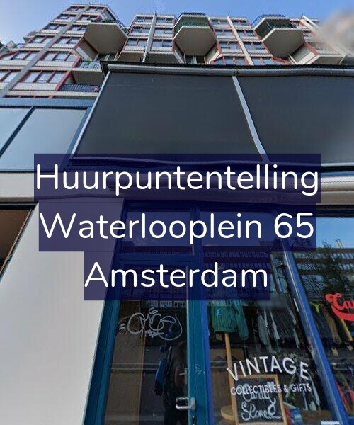 Foto gevel Huurpuntentelling voor Waterlooplein 65, Amsterdam