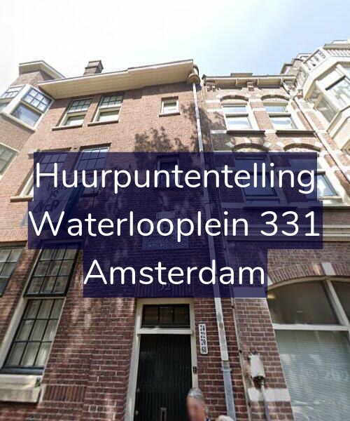 Foto gevel Huurpuntentelling voor Waterlooplein 331, Amsterdam