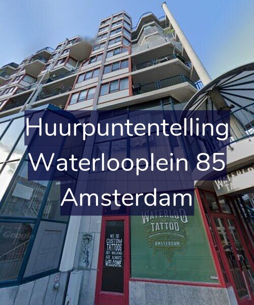 Foto gevel Huurpuntentelling voor Waterlooplein 85, Amsterdam