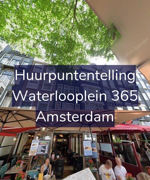 Foto gevel Huurpuntentelling voor Waterlooplein 365, Amsterdam