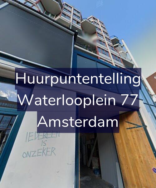 Foto gevel Huurpuntentelling voor Waterlooplein 77, Amsterdam