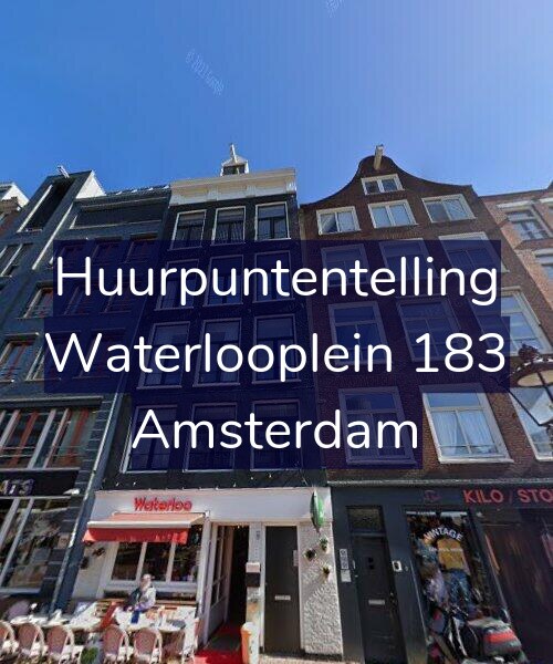 Foto gevel Huurpuntentelling voor Waterlooplein 183, Amsterdam
