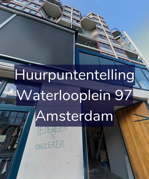 Foto gevel Huurpuntentelling voor Waterlooplein 97, Amsterdam