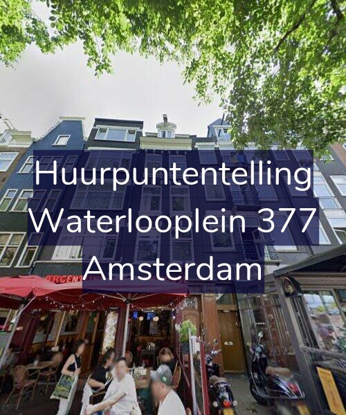 Foto gevel Huurpuntentelling voor Waterlooplein 377, Amsterdam