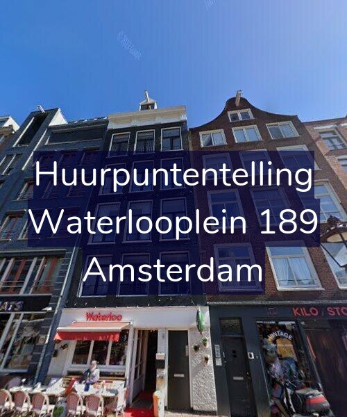 Foto gevel Huurpuntentelling voor Waterlooplein 189, Amsterdam